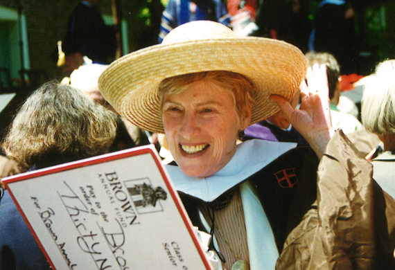 Clare Gregorian, a graduate of Stanford University, received an honorary degree from Brown University in 1997. (Photo: Gregorian Family) Clare Gregorian
