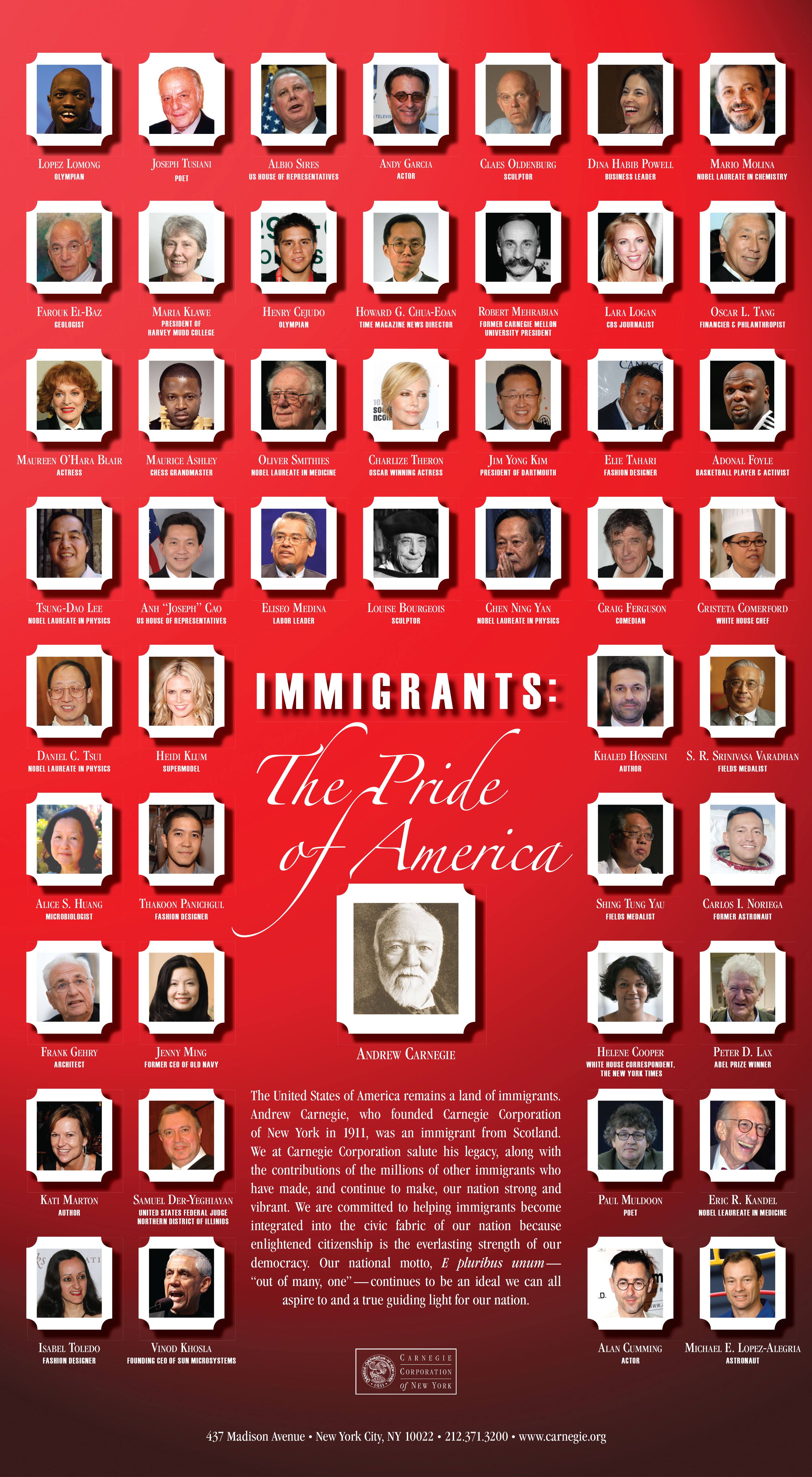 Immigrants: The Pride of America Immigrants, The Pride of America