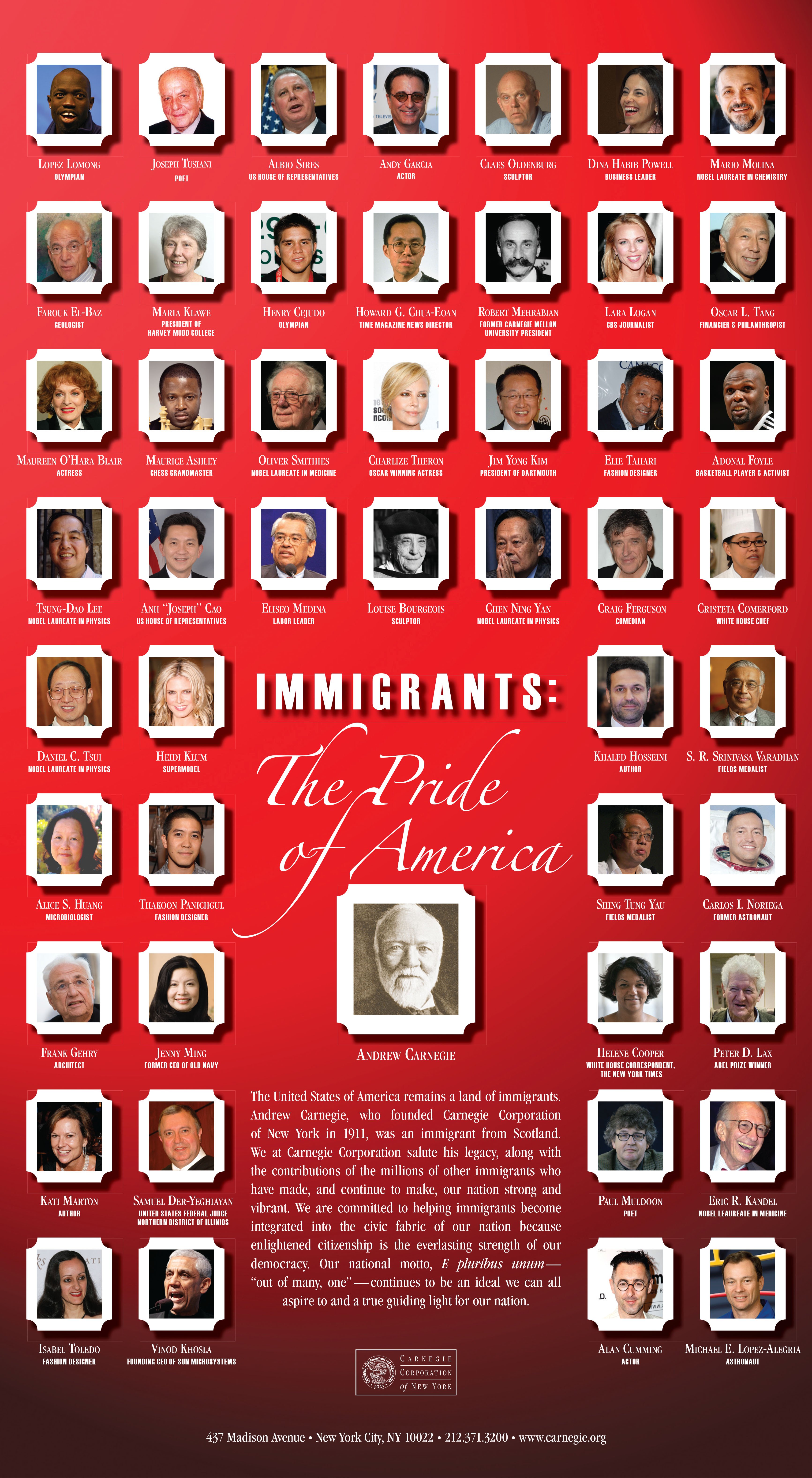 Immigrants, The Pride of America