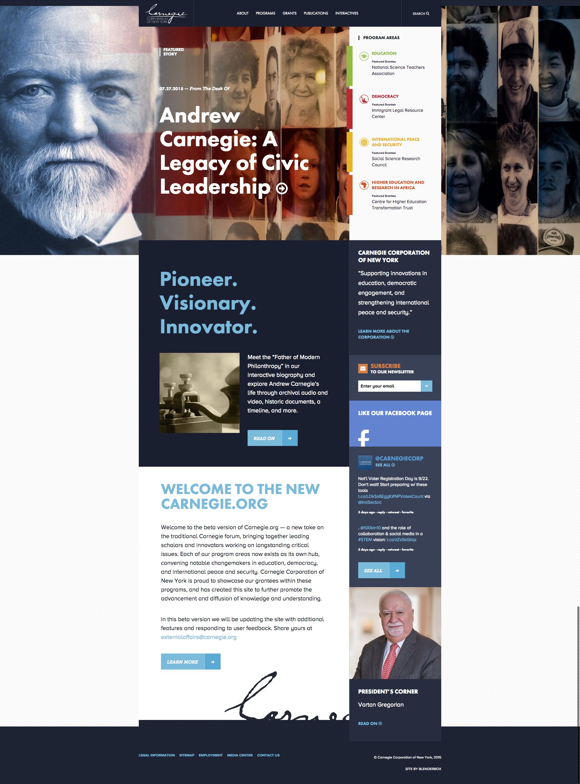 James Murdock: Building the New Carnegie.org, Part 1 — Our Goal : News ...