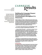 Building the Campaign Finance Reform Infrastructure: Grantmaking to Strengthen U.S. Democracy