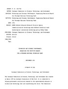 Technology and Economic Performance: Organizing the Executive Branch for a Stronger National Technology Base